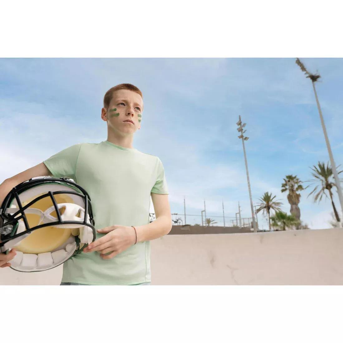 Kids' Unisex Multisport Breathable T-Shirt, Green, 5401_000, large image number 9