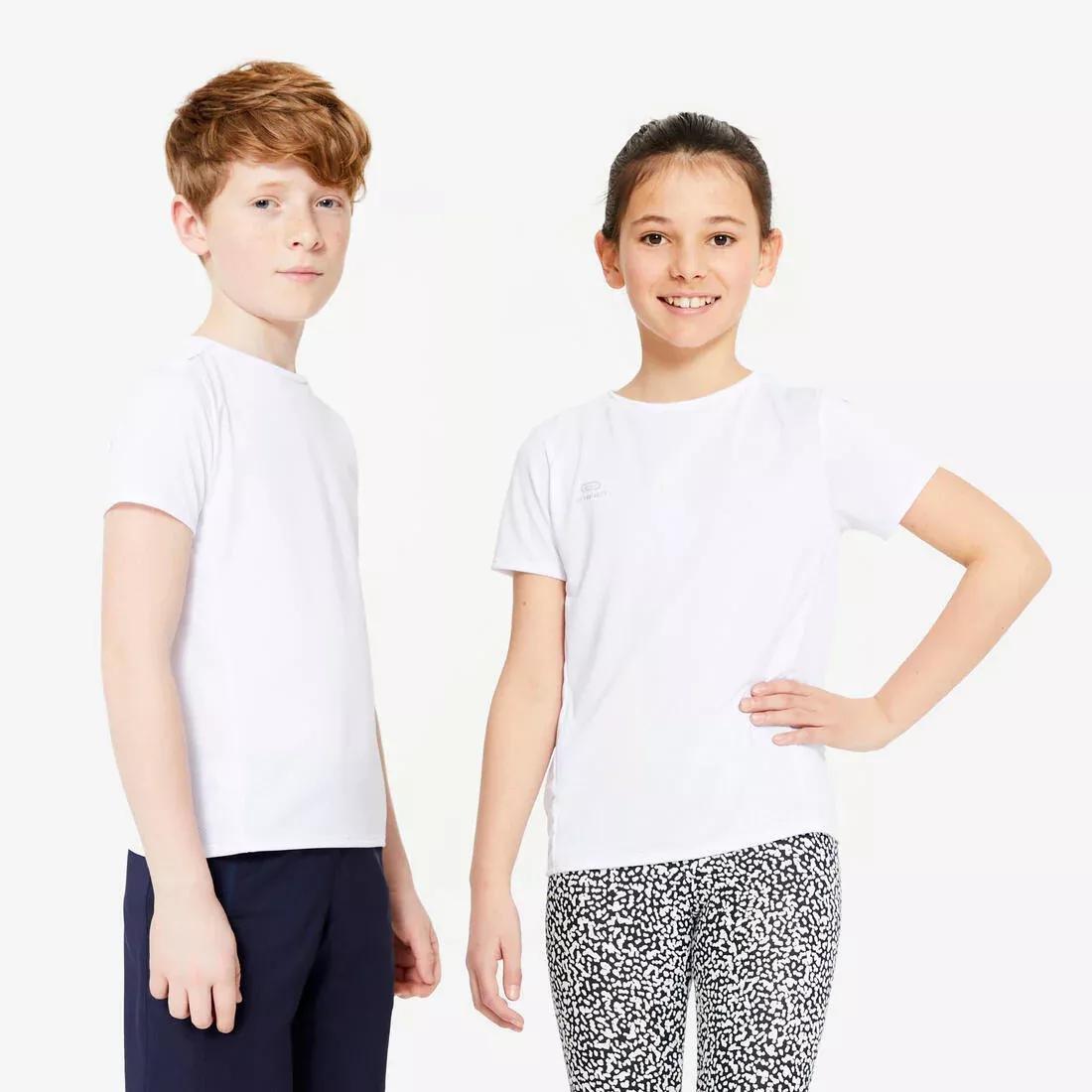 Kids' Unisex Multisport Breathable T-Shirt, Green, 5401_000, large image number 10