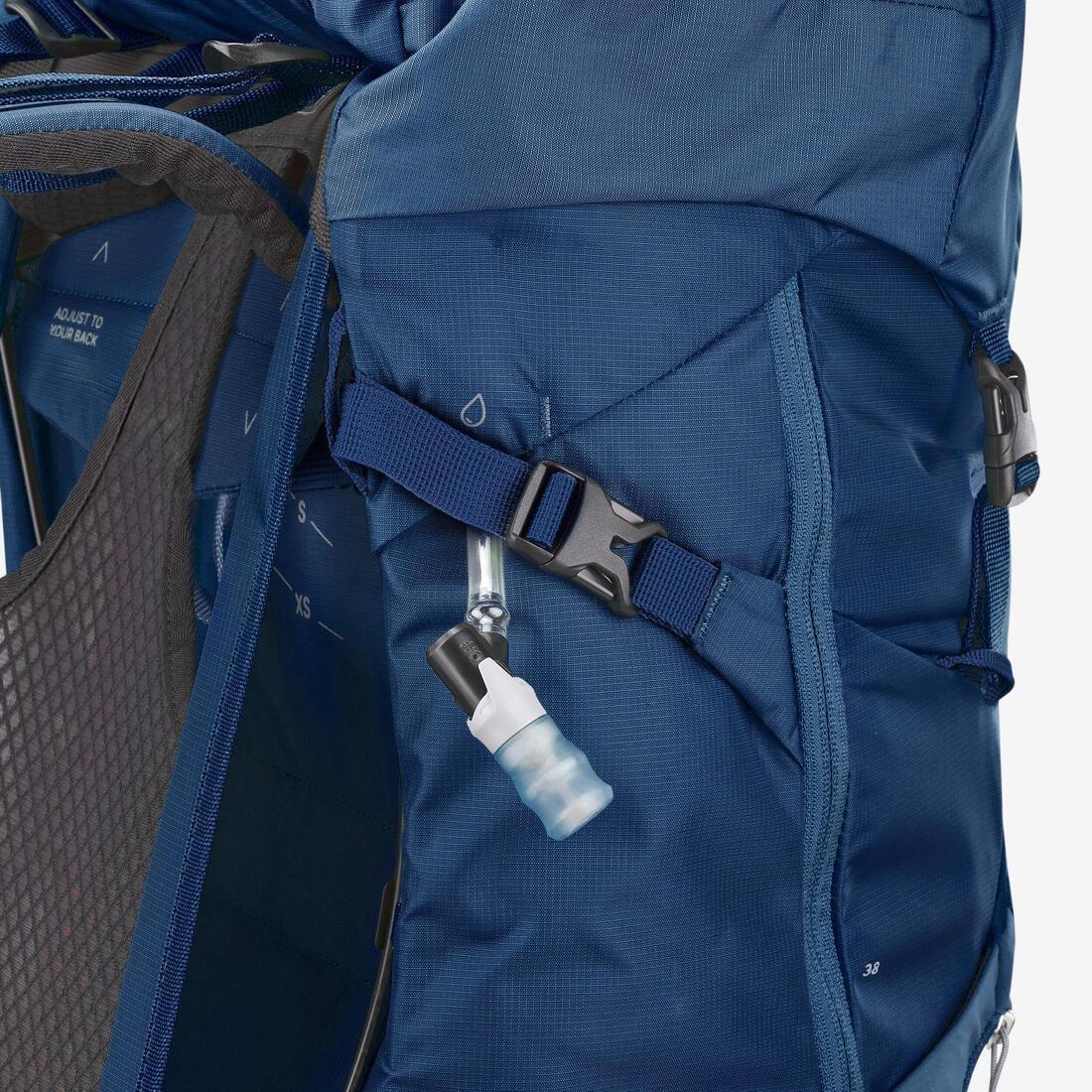 38 L Hiking Backpack - MH500, Blue, No Color, large image number 8