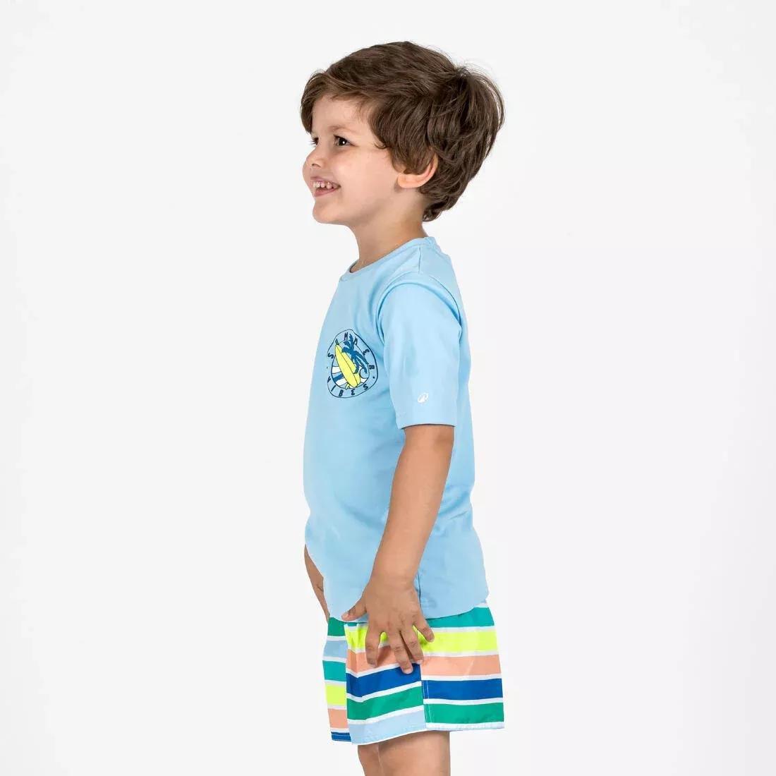 Kids Boys swim shorts - 100 banana, Green, No Color, large image number 1