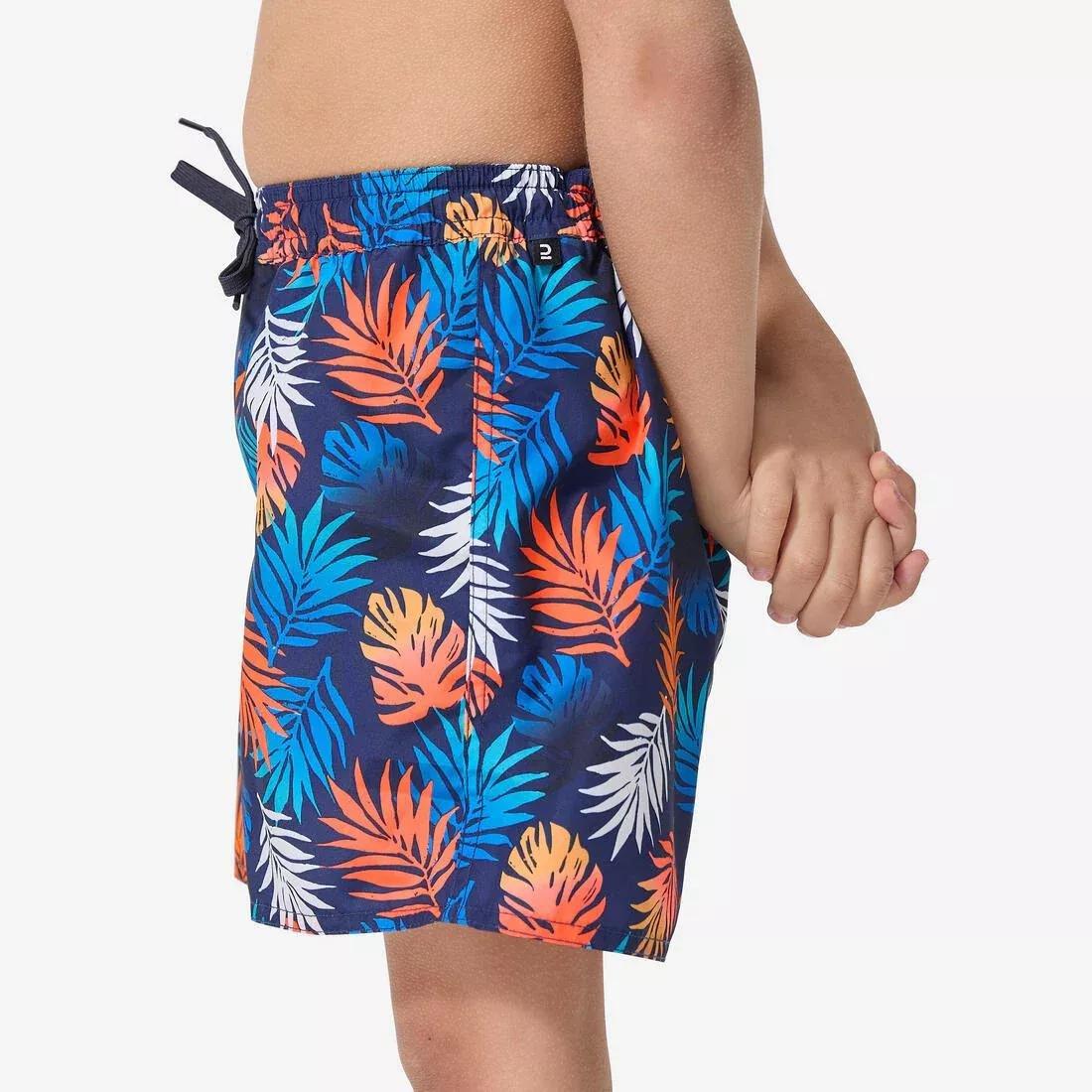 Boys Swim Shorts - 100 Banana, Orange, No Color, large image number 4