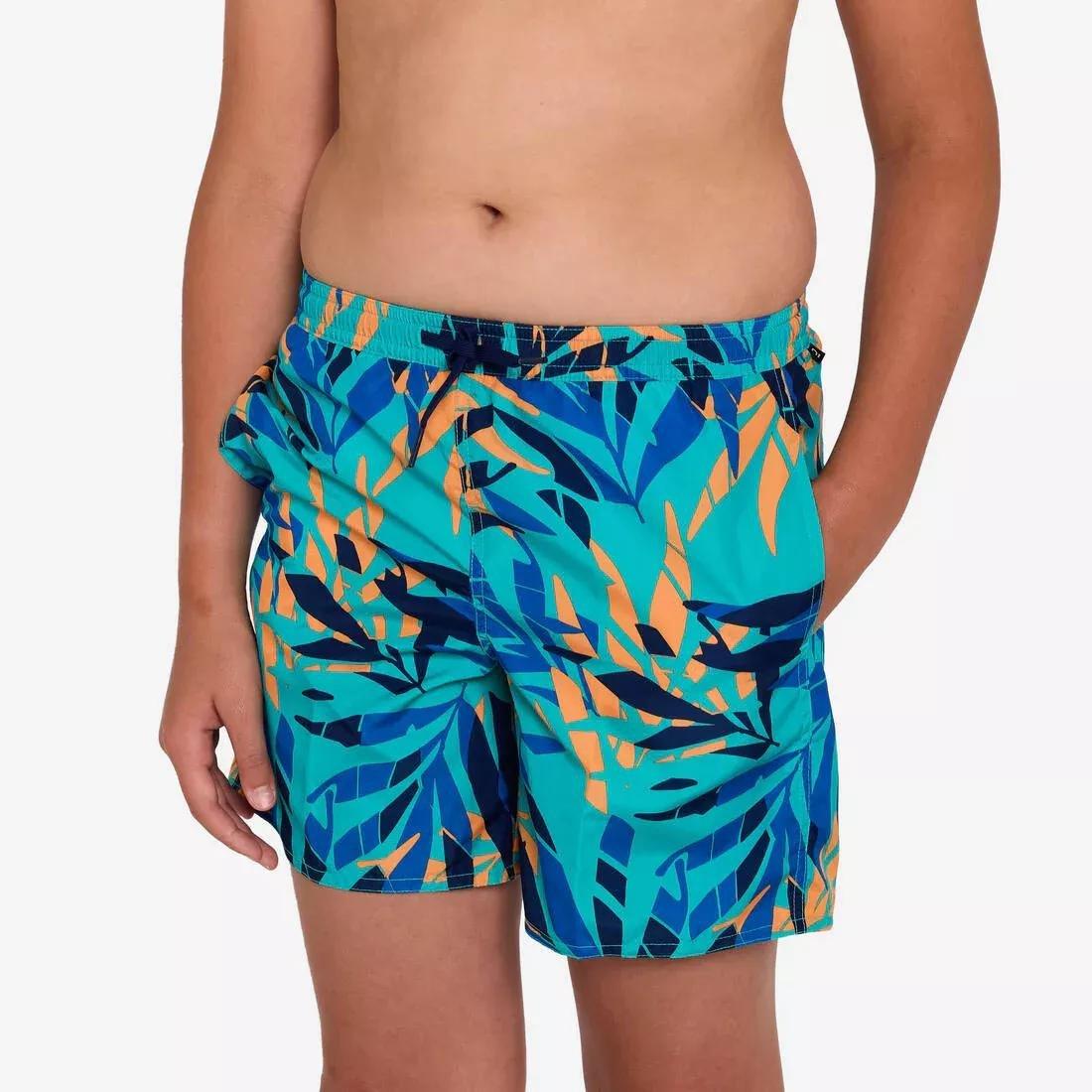 Swim Shorts - Sunset, Teal, No Color, medium