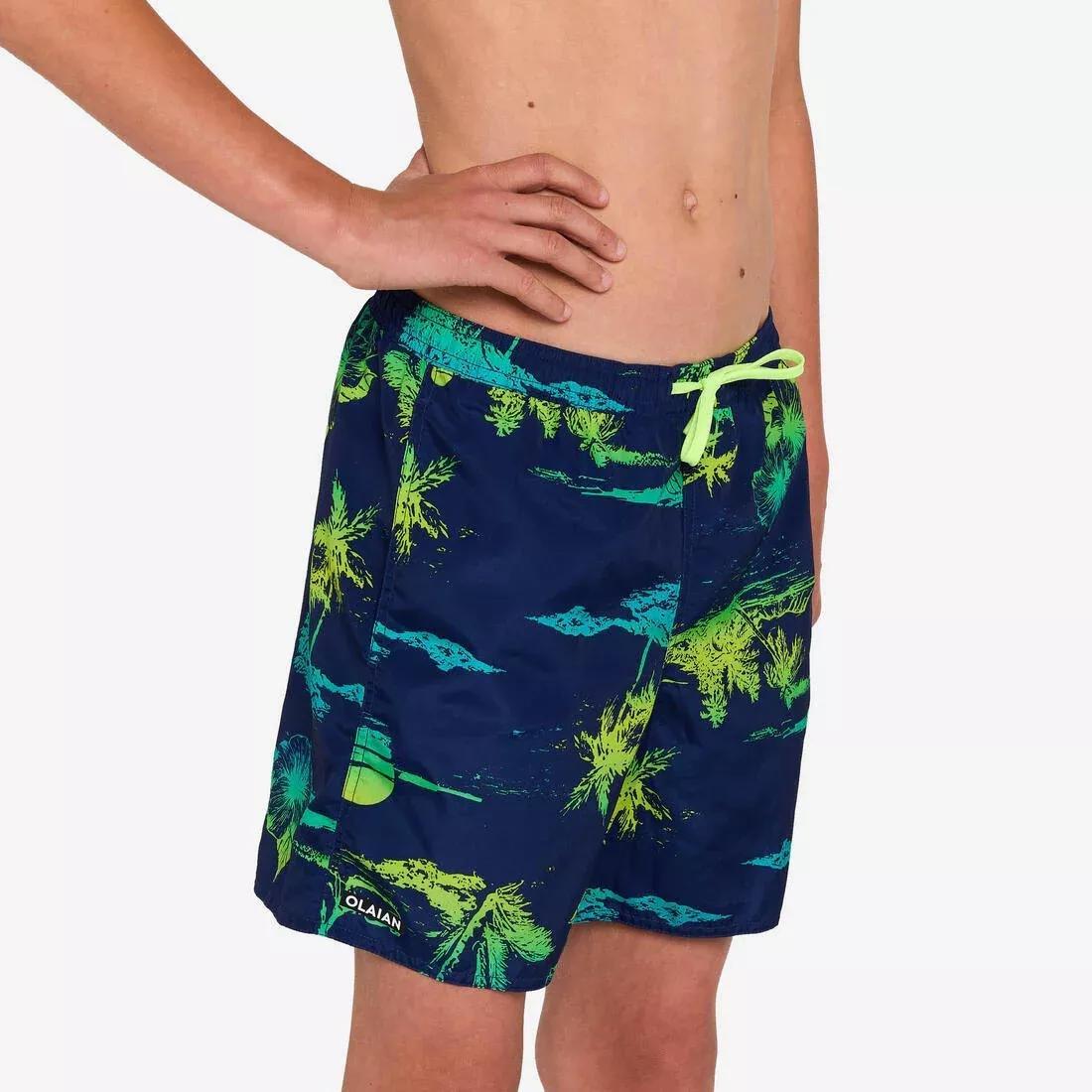 Swim Shorts - Sunset, Teal, No Color, large image number 8