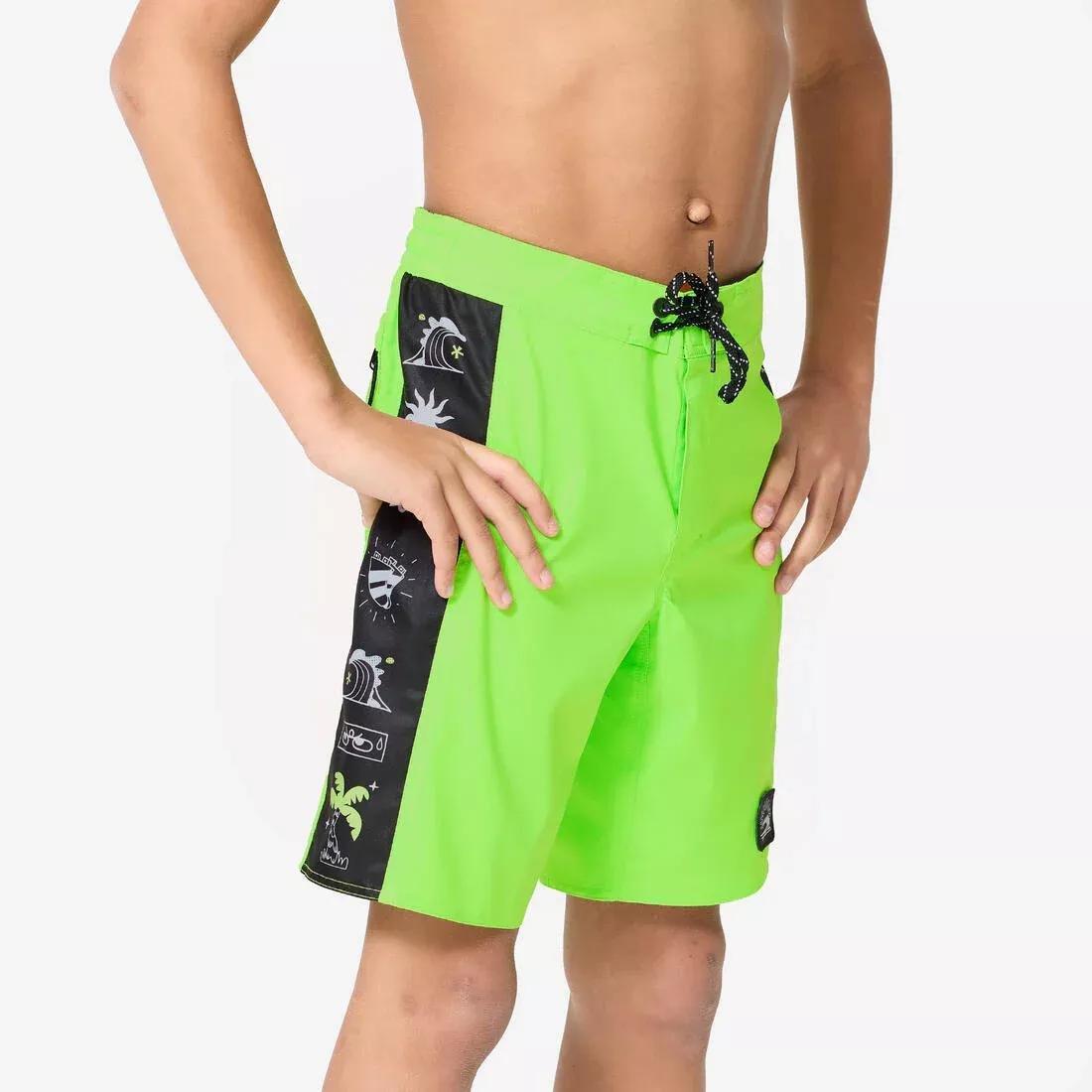 Boys' Surfing Boardshorts - 900 Band, Blue, 5401_000, large image number 4