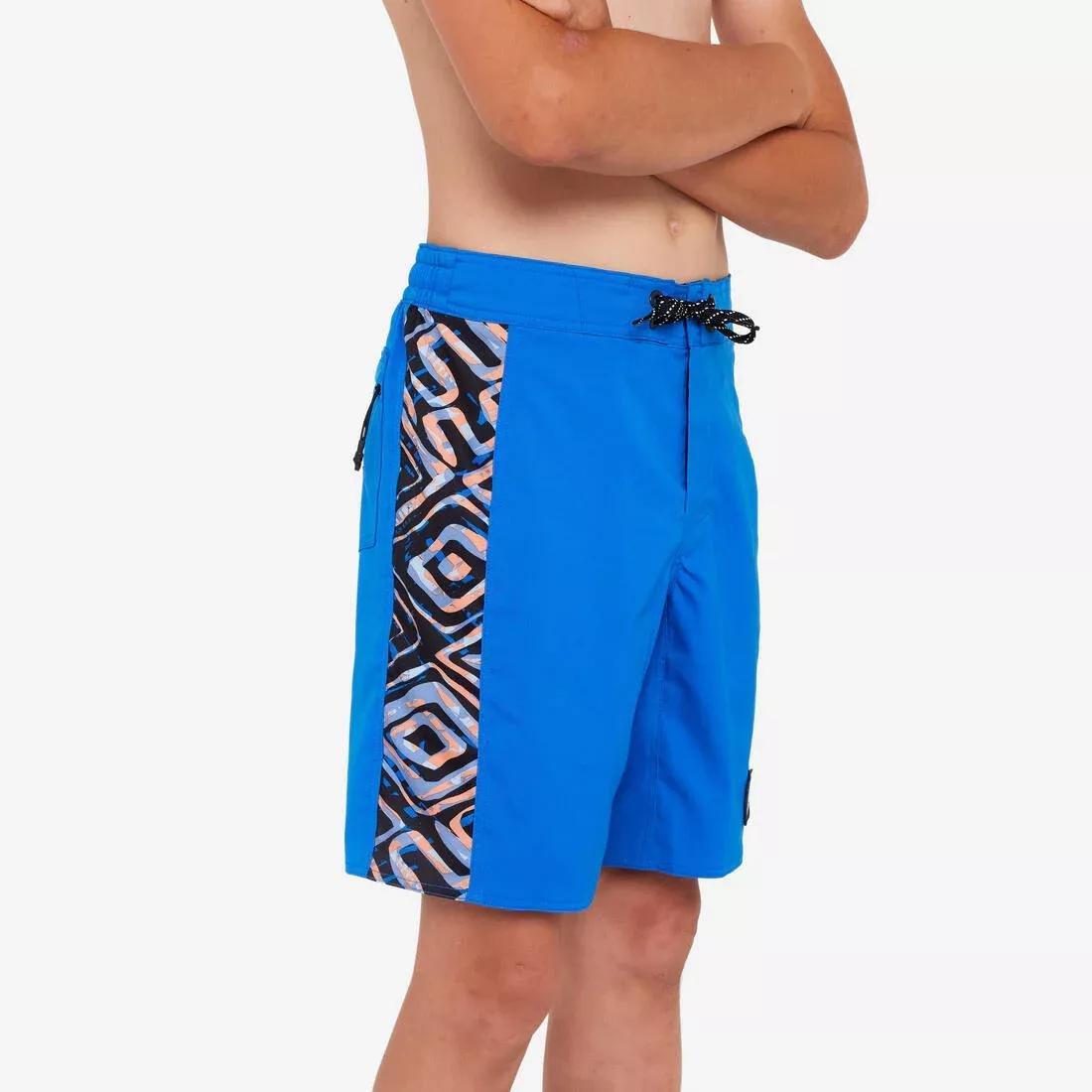 Kids Boys Surfing Boardshorts - 900 Band, Green, 5401_000, large image number 9