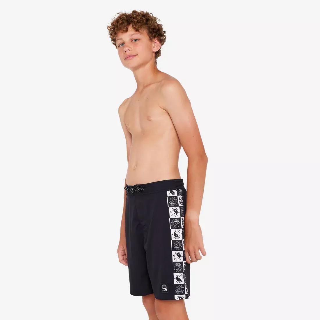 GREEN Boys' surfing boardshorts - 900 band, No Color, large image number 3