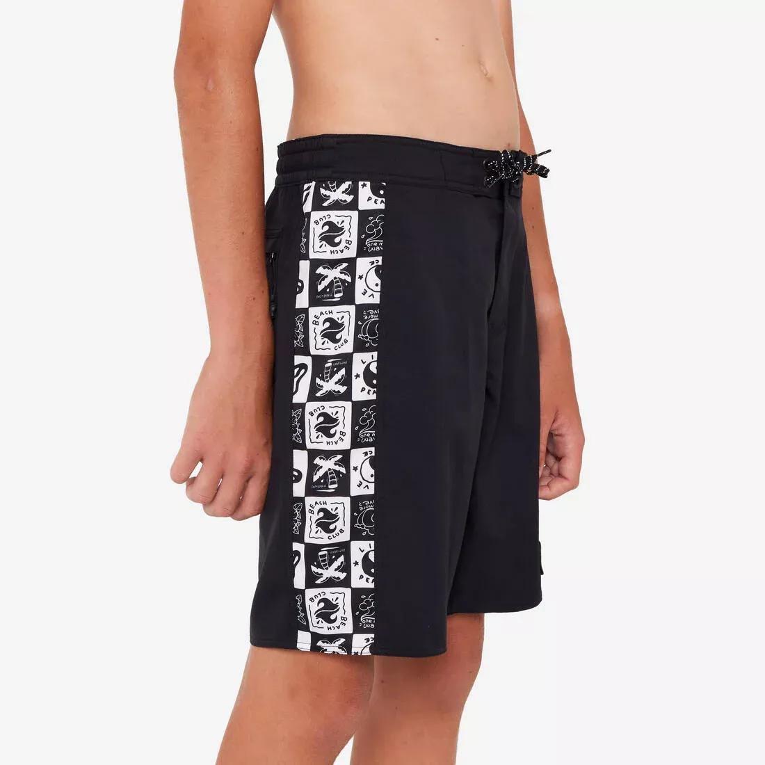 GREEN Boys' surfing boardshorts - 900 band, No Color, large image number 4