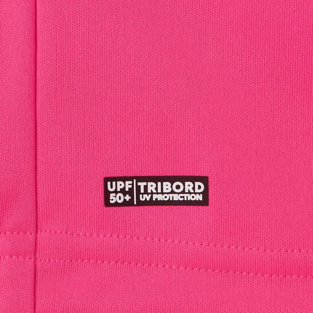 PINK kids' surfing anti-UV long-sleeved printed water T-shirt, No Color, large image number 6