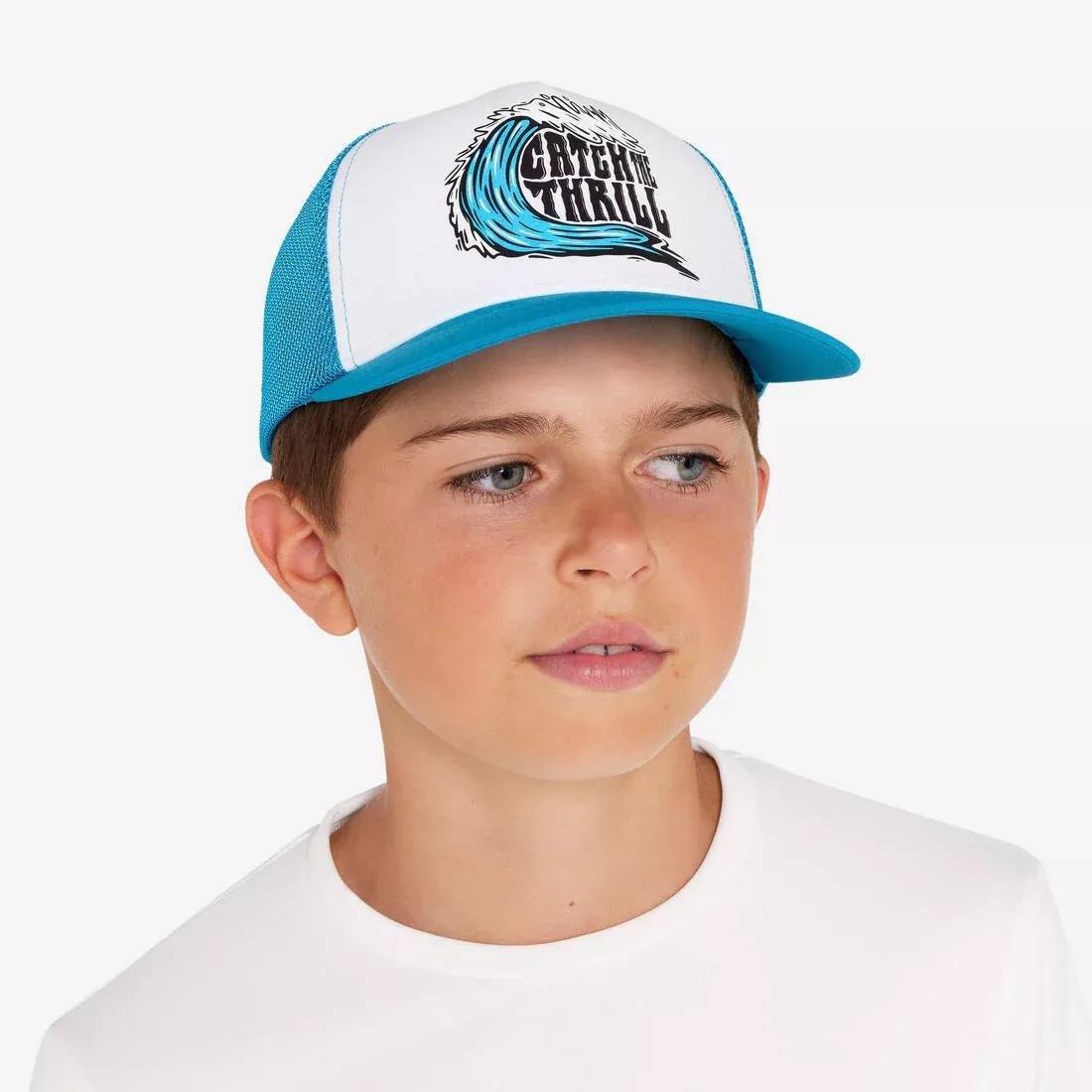 BALTIC BLUE KID'S SURFING TRUCKER CAP, No Color, large image number 0