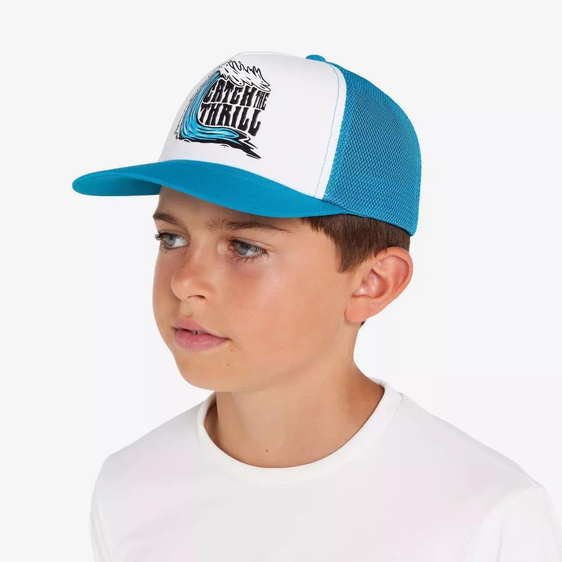 SMOKED BLACK KID'S SURFING TRUCKER CAP, No Color, medium