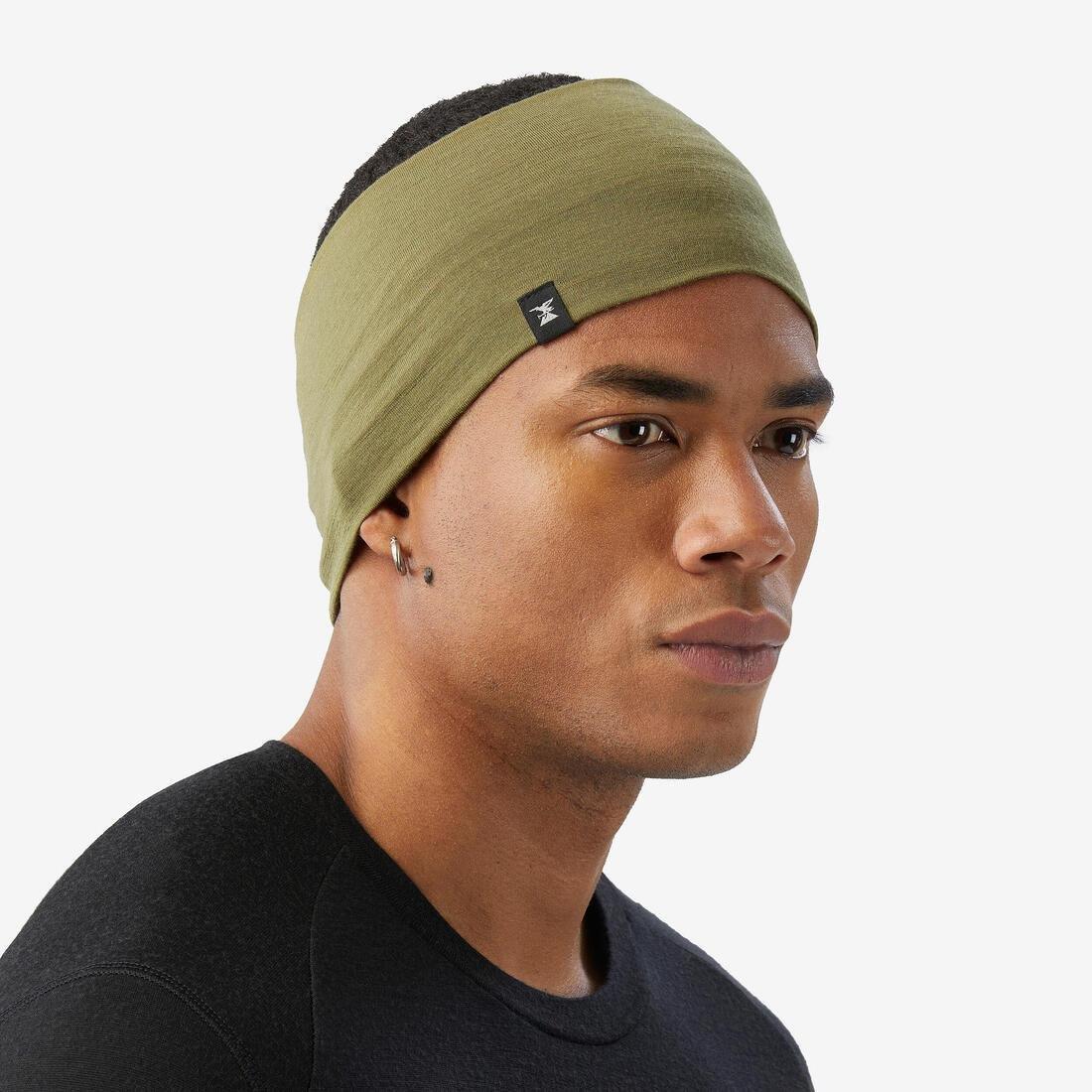Merino Wool Trekking Headband - MT500, Green, No Color, large image number 4