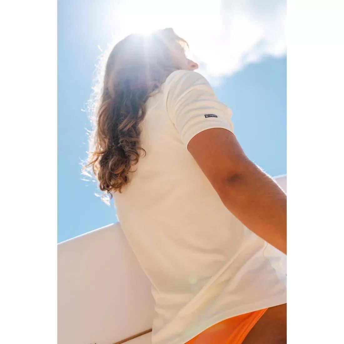 Women surfing short sleeve UV-protection t-shirt - Malou greige, Purple, No Color, large image number 8