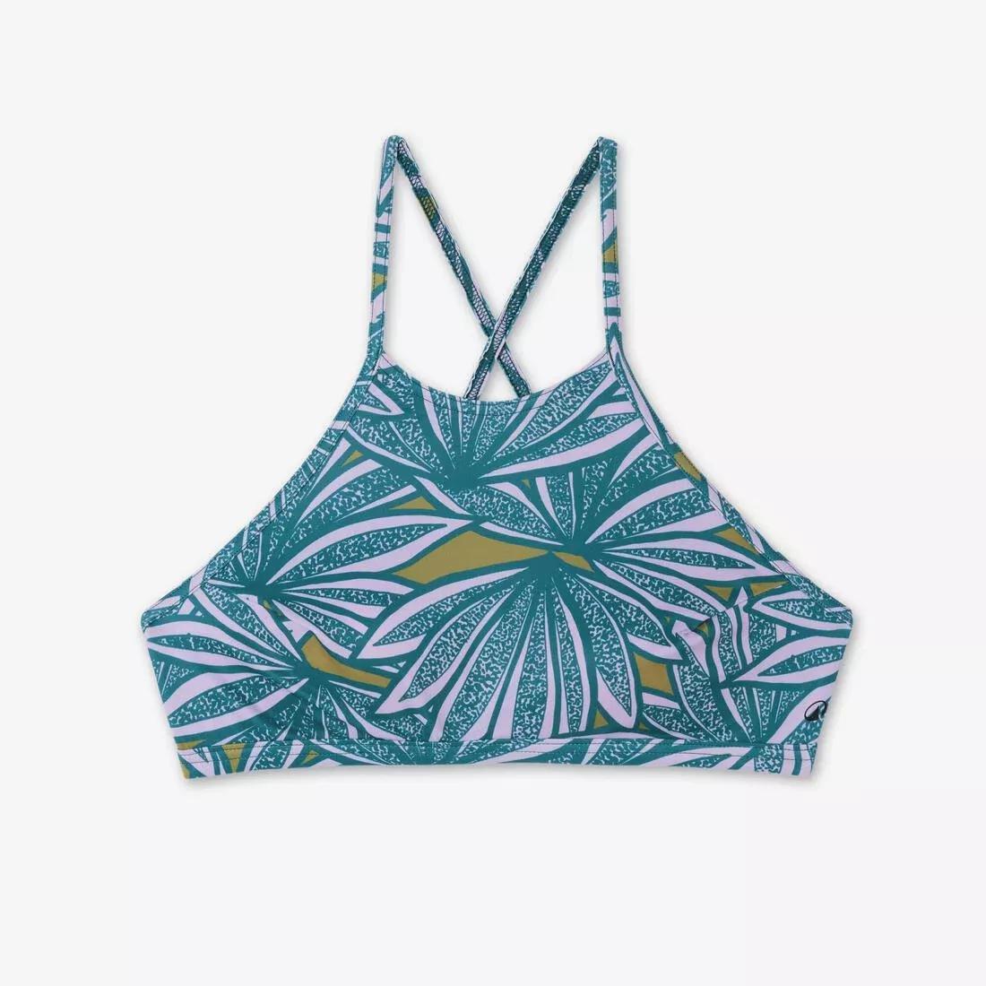 Women surfing bikini crop top - Andrea, Purple, No Color, large image number 5