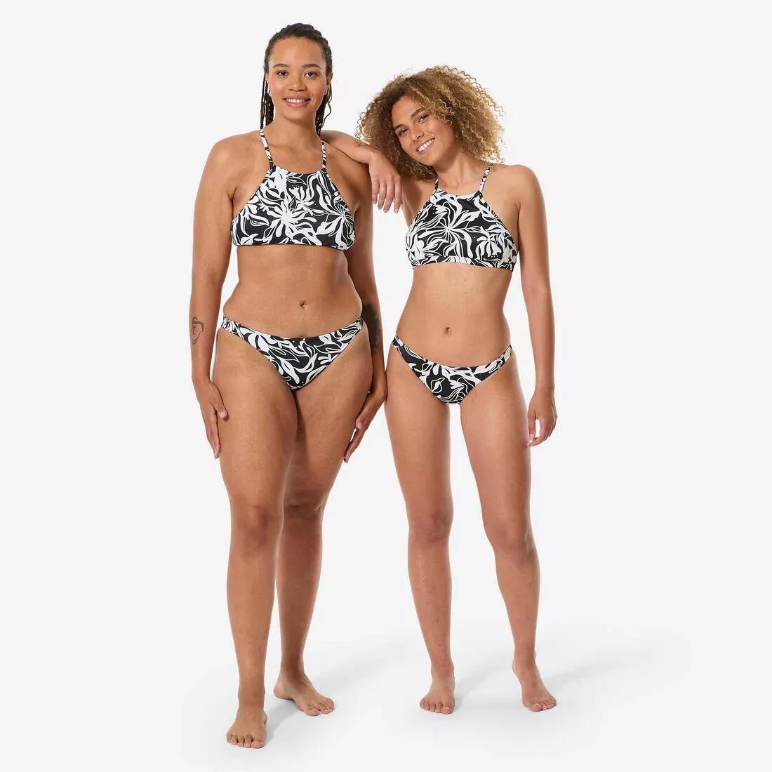 Women Surfing Bikini Crop Top - Andrea, Black, No Color, large image number 3
