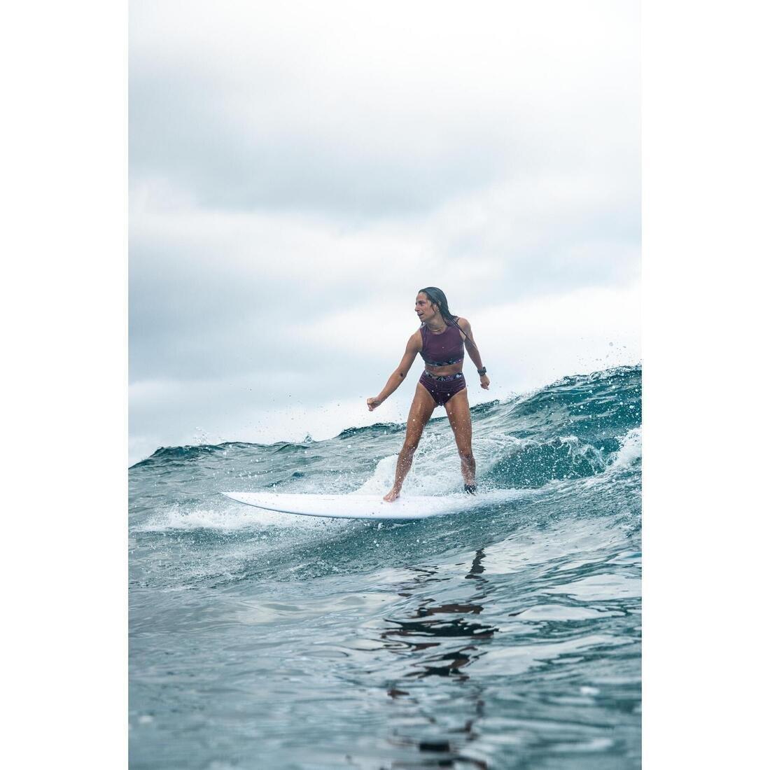 Women high waist surf bikini bottoms - Rosa, Purple, No Color, large image number 7