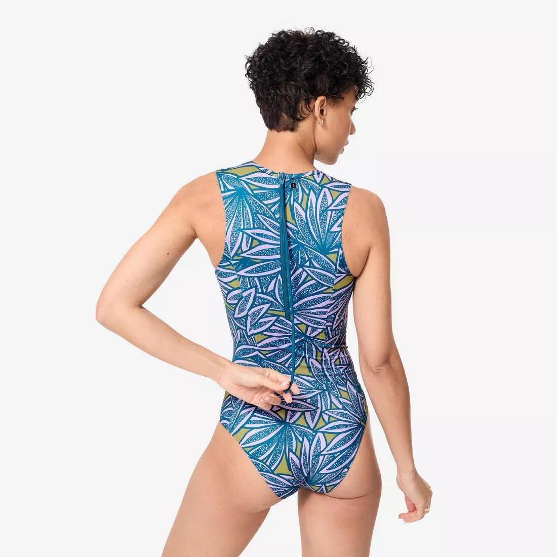 Women surfing 1-piece swimsuit - Carla, Purple, No Color, large image number 3