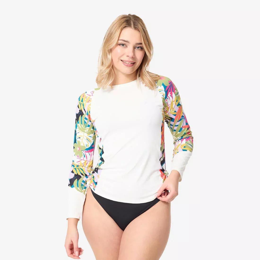 Women surfing long sleeve UV-protection t-shirt - Kanika, Khaki, No Color, medium