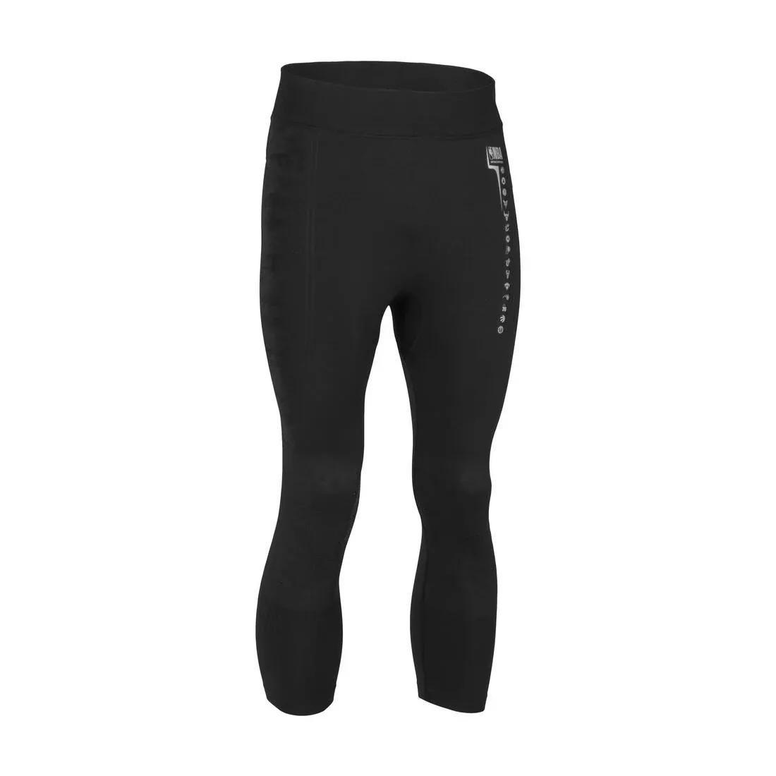 Men Basketball Capri Leggings - NBA Tight 900, Black, No Color, medium