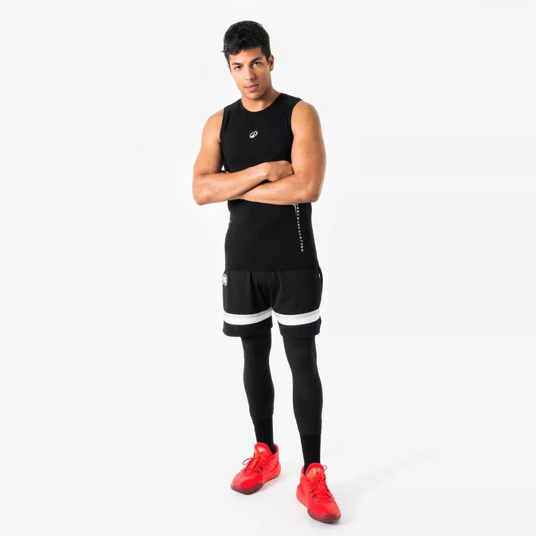 Men Basketball Capri Leggings - NBA Tight 900, Black, No Color, large image number 5
