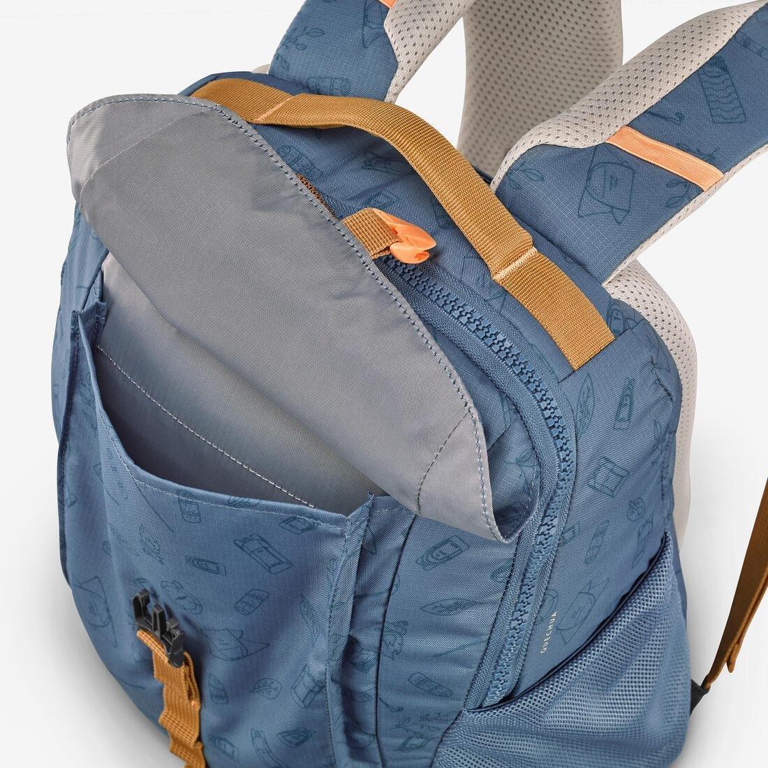 Kids Unisex 15 L Hiking Backpack - 7-15 Years - NH900, Blue, No Color, large image number 6