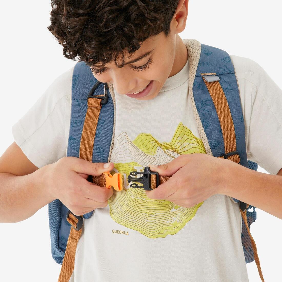 Kids Unisex 15 L Hiking Backpack - 7-15 Years - NH900, Blue, No Color, large image number 11