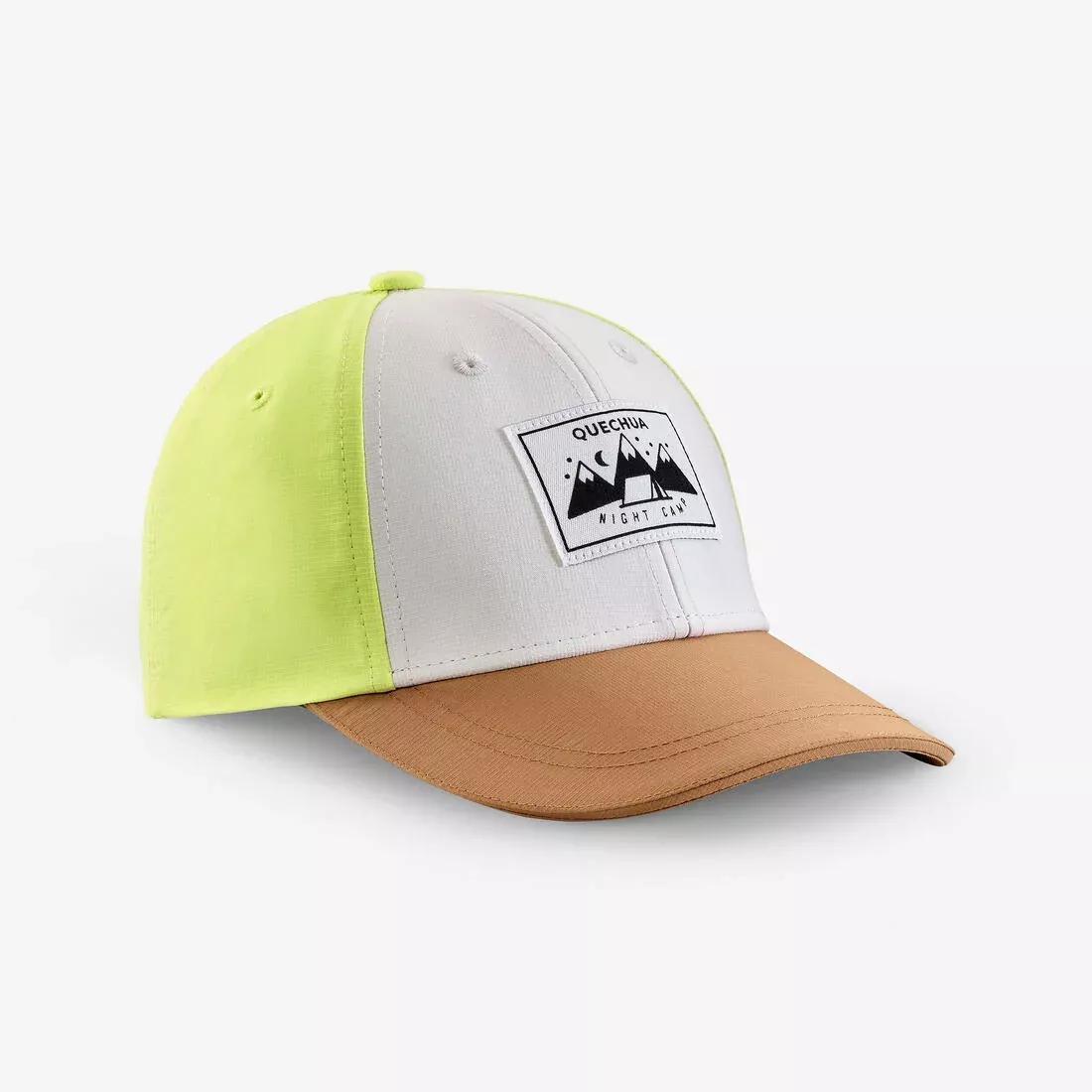 Kids Unisex Hiking Cap - MH100, Beige, No Color, large image number 1