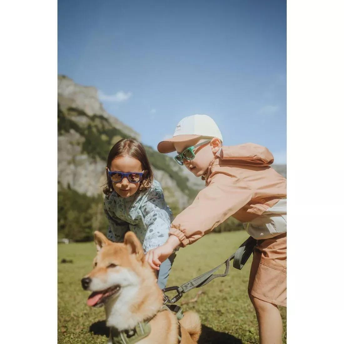 Kids Unisex Hiking Cap - MH100, Beige, No Color, large image number 9