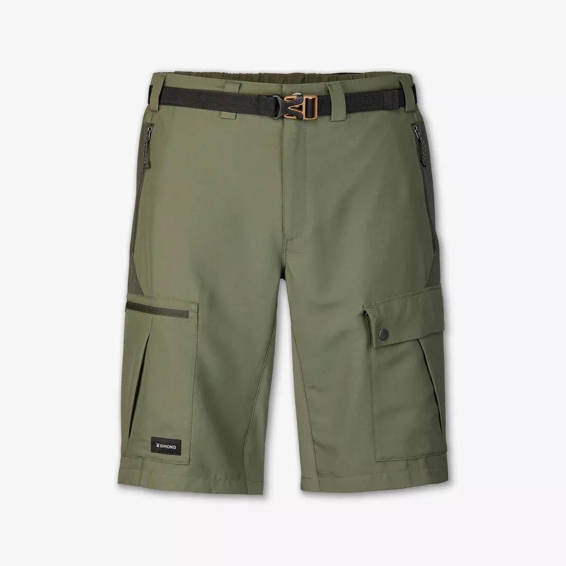 Men robust trekking shorts - MT500, Khaki, No Color, medium