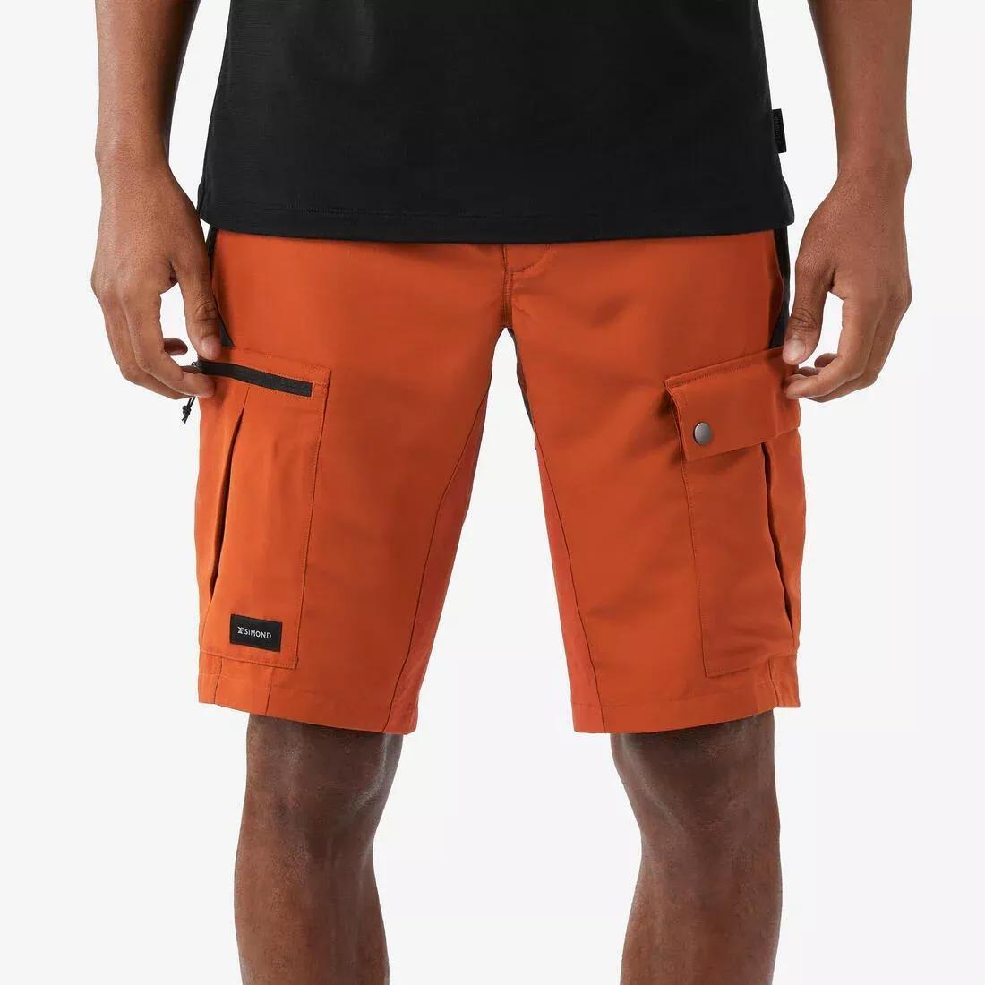 Men robust trekking shorts - MT500, Khaki, No Color, medium
