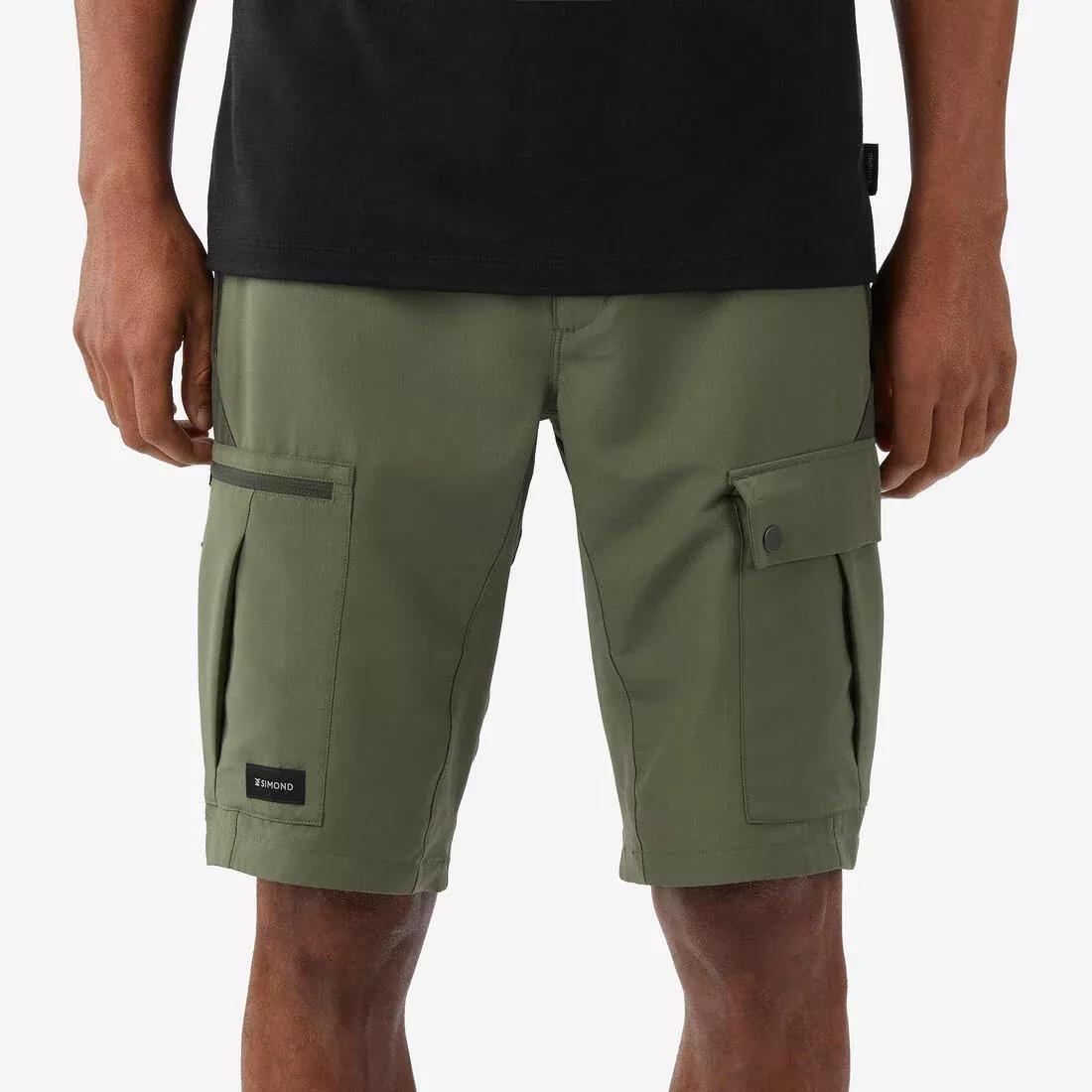 Men robust trekking shorts - MT500, Khaki, No Color, large image number 5
