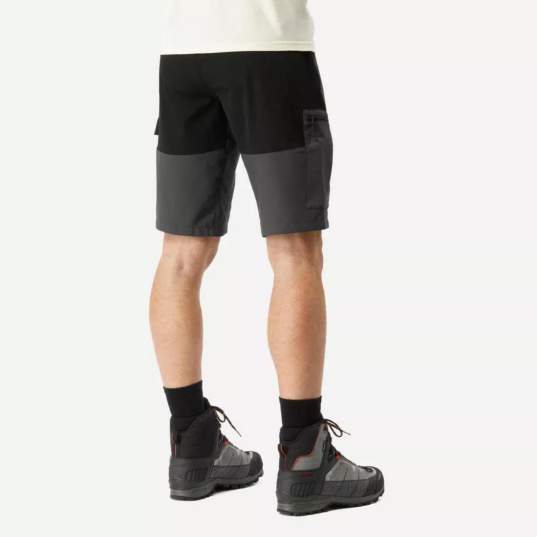 Men robust trekking shorts - MT500, Khaki, No Color, large image number 6