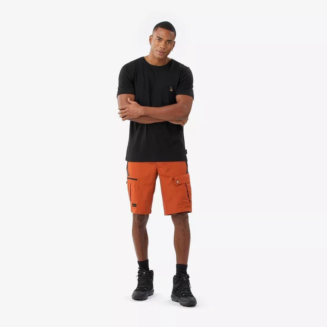 Men Robust Trekking Shorts - MT500, Brown, No Color, medium