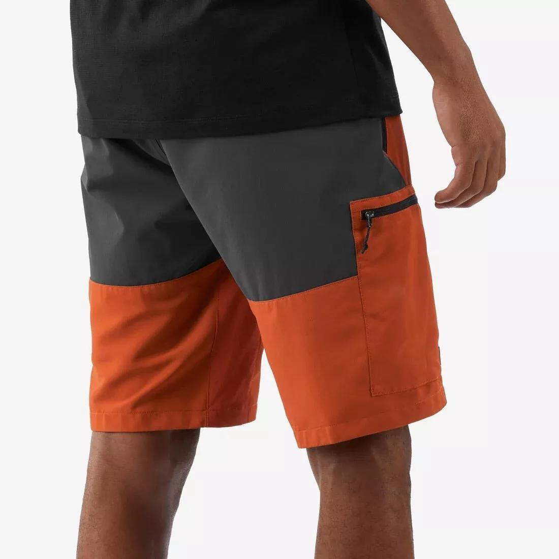 Men Robust Trekking Shorts - MT500, Brown, No Color, large image number 3