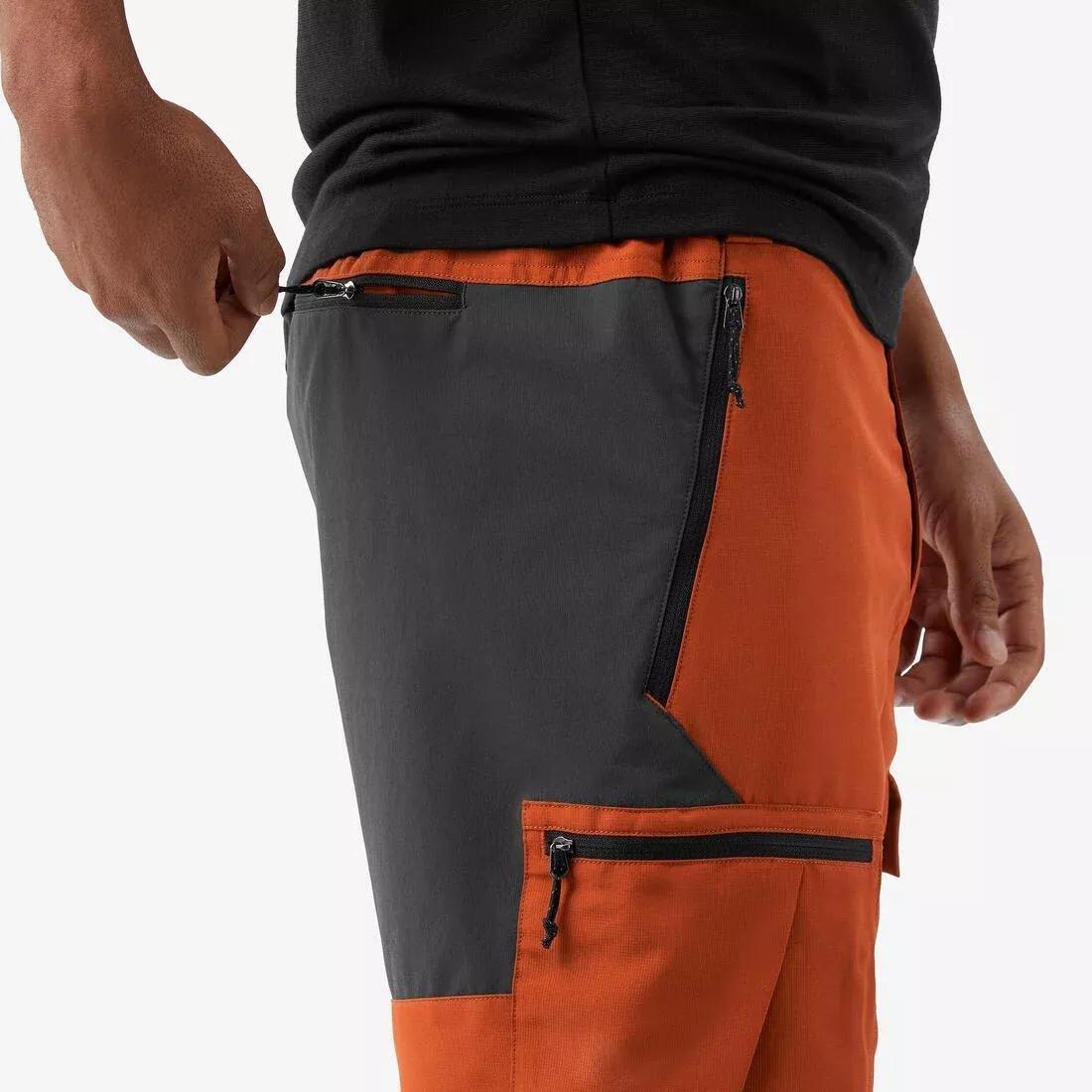 Men Robust Trekking Shorts - MT500, Brown, No Color, large image number 4