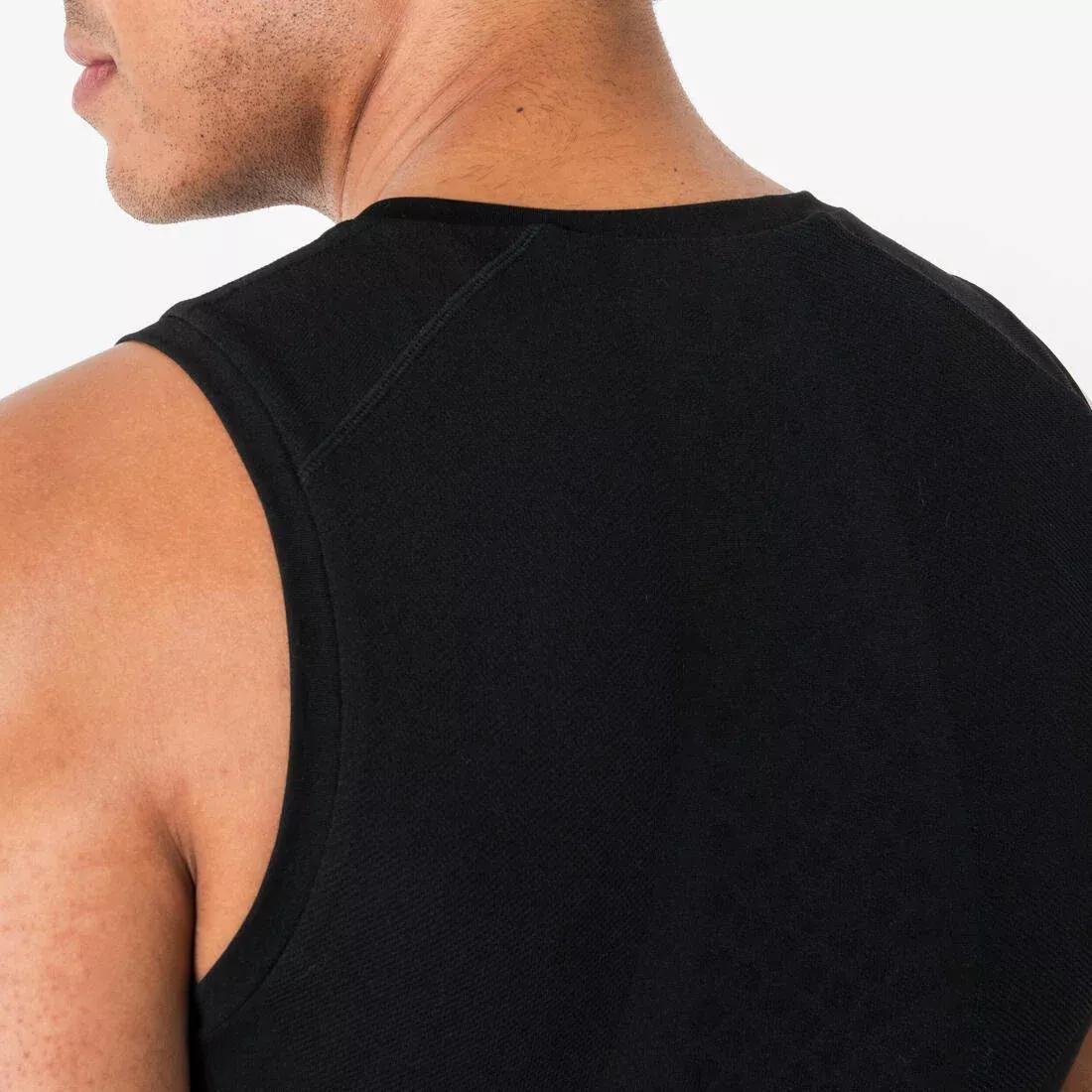Men Sleeveless Basketball Base Layer Shirt Tank - 500 NBA, White, No Color, large image number 8