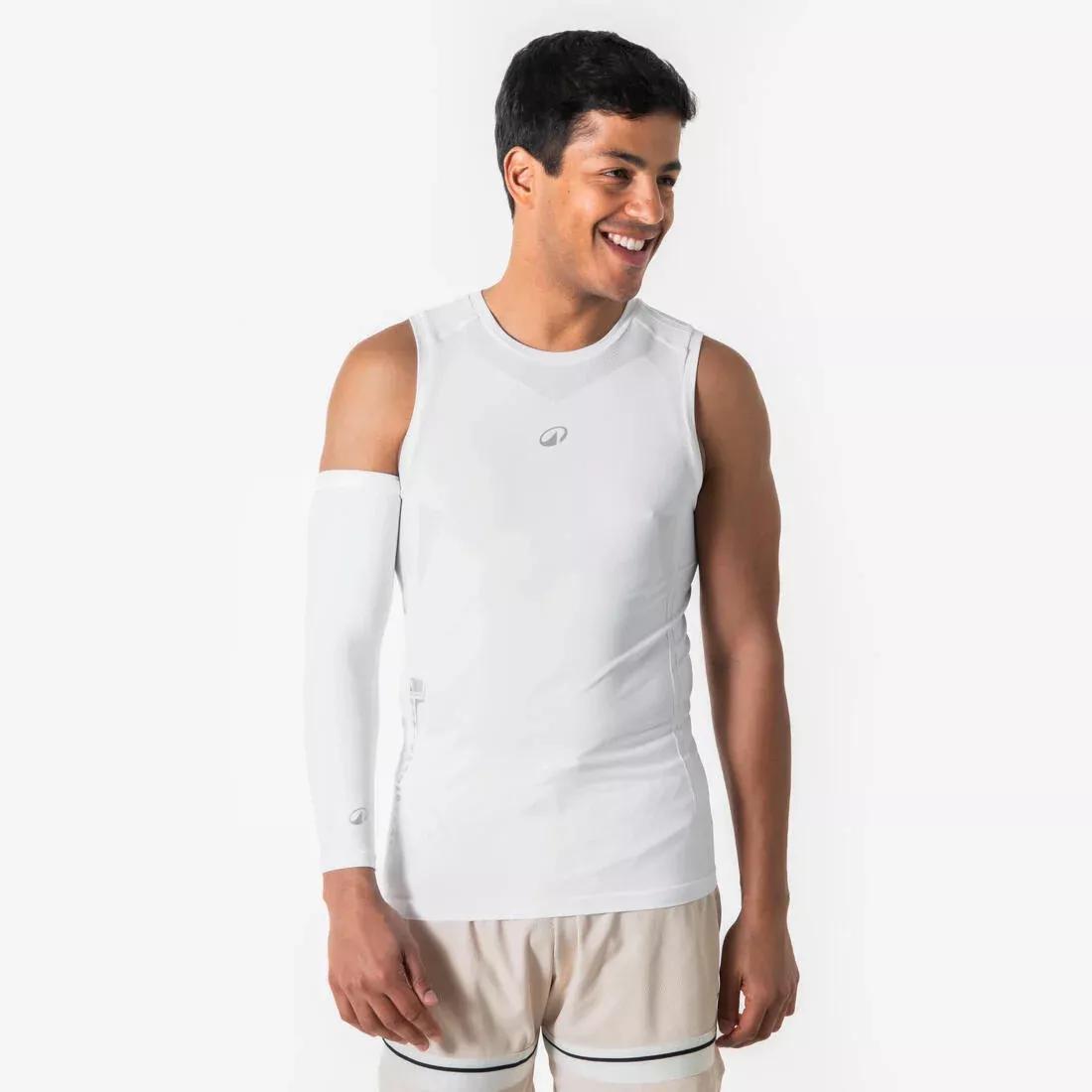 Men Sleeveless Basketball Base Layer Shirt Tank - 500 NBA, Black, No Color, medium