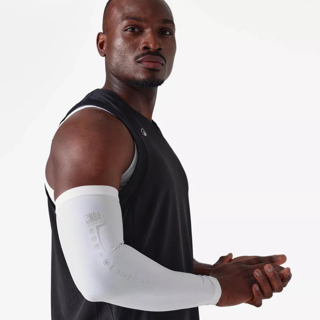 Adult NBA Basketball Sleeve, White, No Color, medium