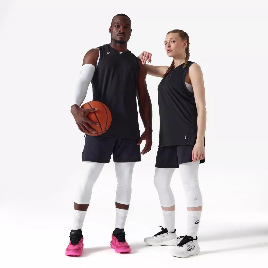 Adult NBA Basketball Sleeve, White, No Color, large image number 3