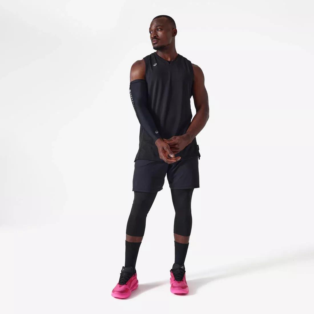 Adult NBA Basketball Sleeve, White, No Color, large image number 7