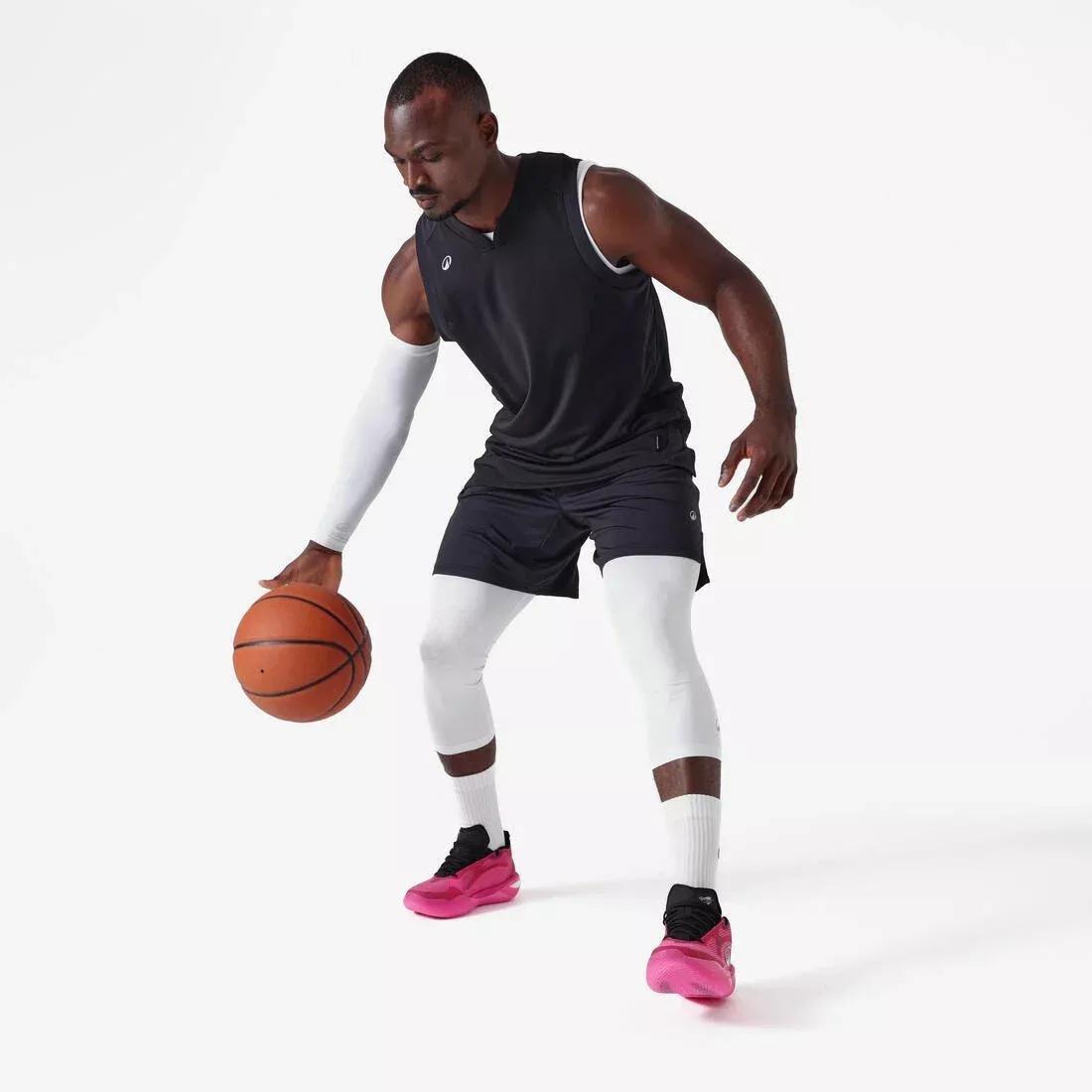 Adult NBA Basketball Sleeve, White, No Color, large image number 8