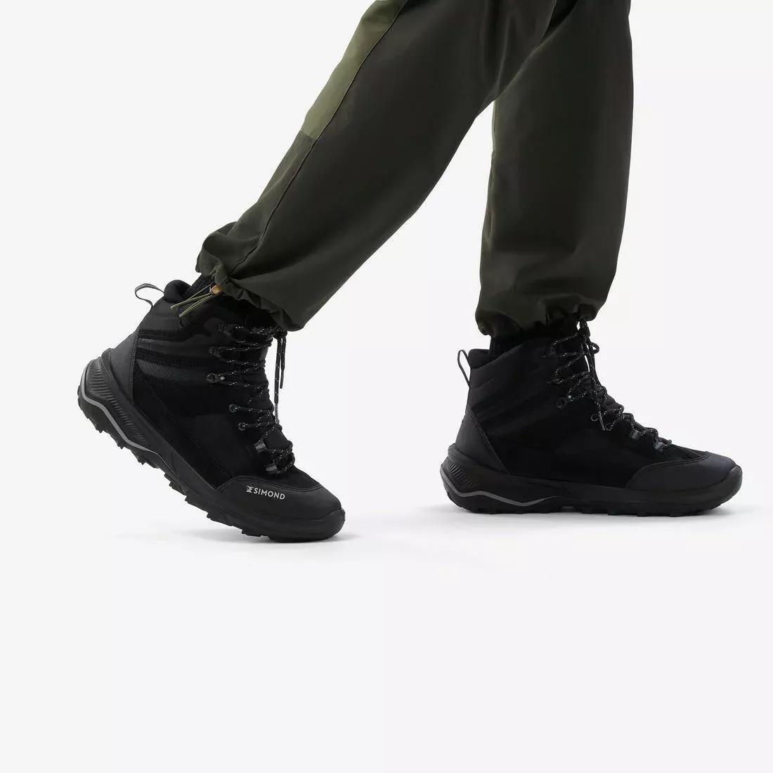 BRONZE KHAKI GREEN Men's durable trekking trousers - MT500, No Color, large image number 6