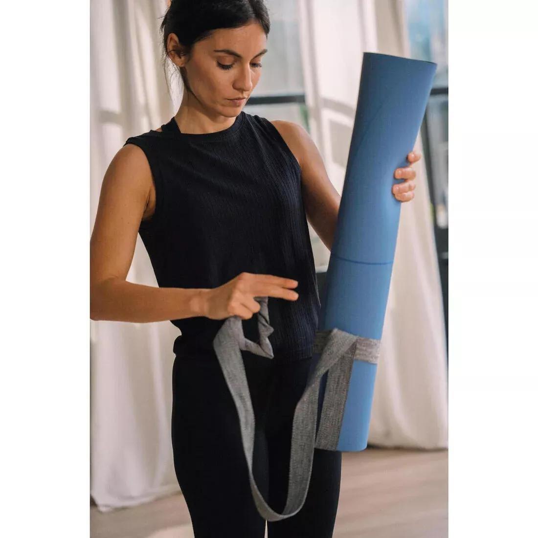 4 mm Thick Ultra Grippy Dynamic Yoga Mat, Green, No Color, large image number 8