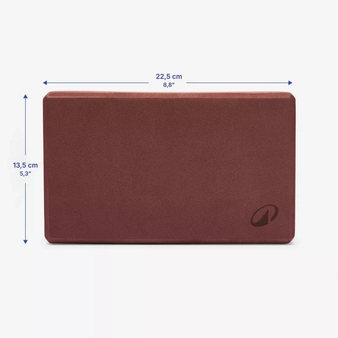 EUCALYPTUS GREEN Foam Yoga Block - Mahogany, No Color, large image number 3