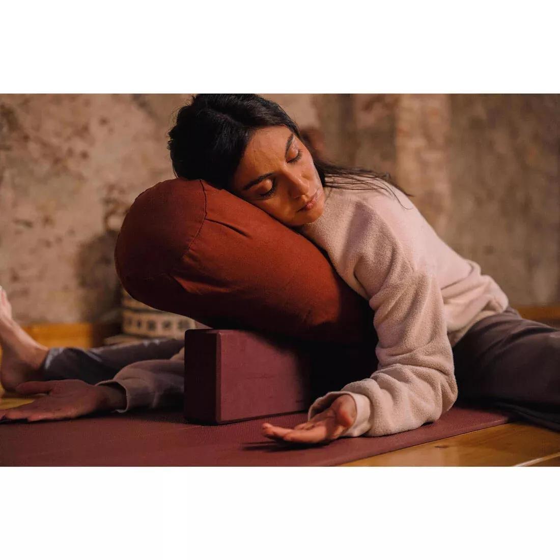 EUCALYPTUS GREEN Foam Yoga Block - Mahogany, No Color, large image number 5