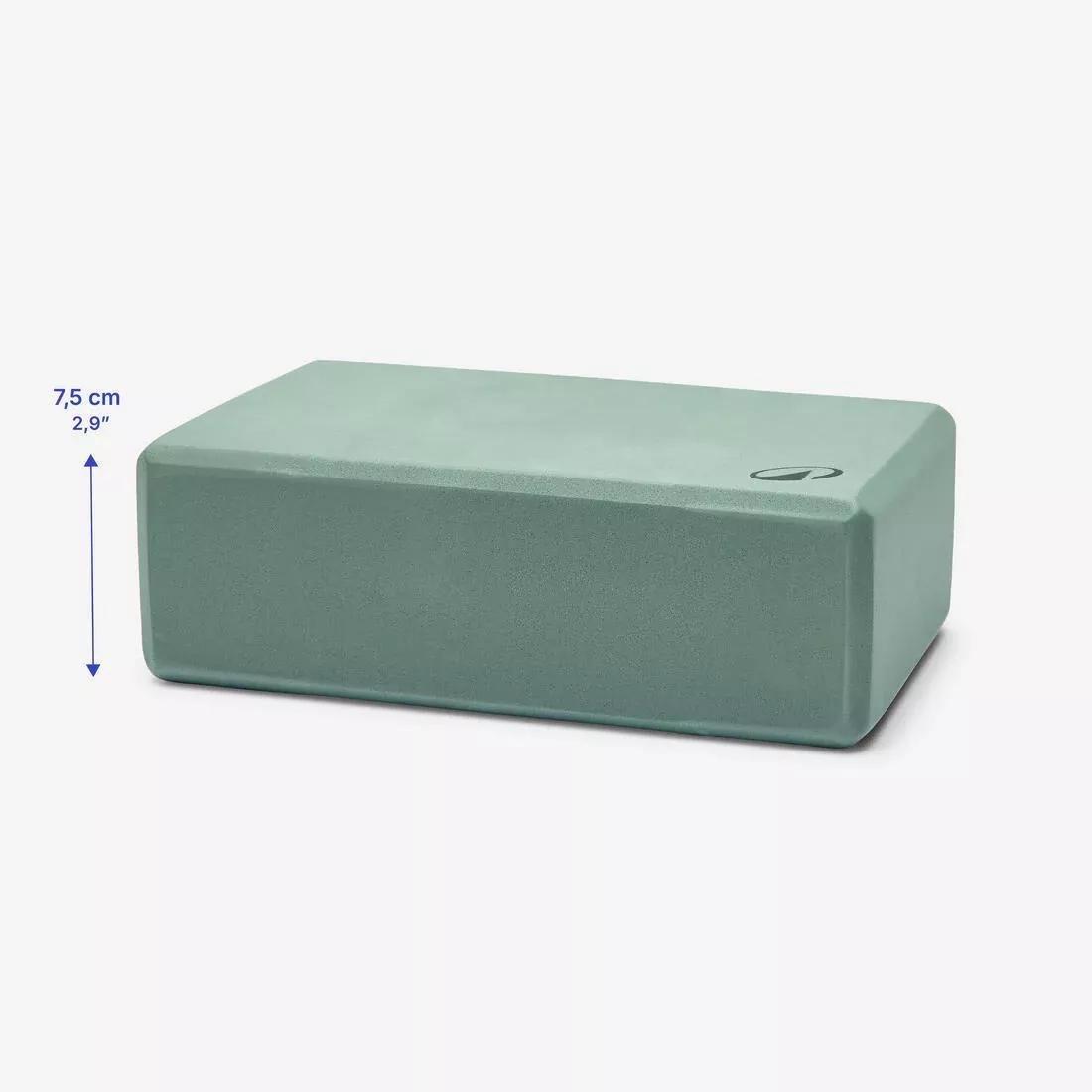 EUCALYPTUS GREEN Foam Yoga Block - Mahogany, No Color, large image number 8