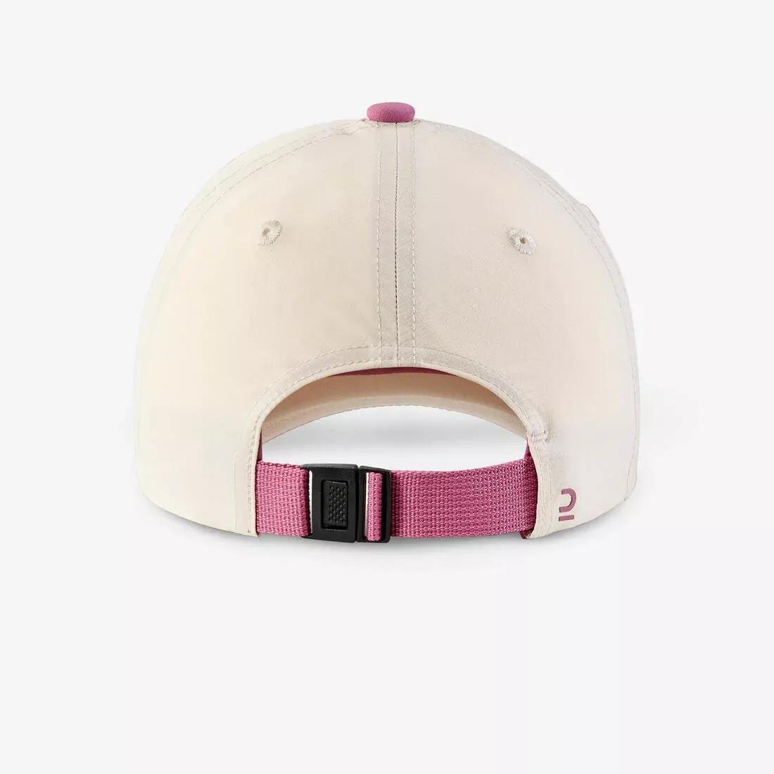 Kids Girls Hiking Cap - MH100, 7-15 Years, Pink, No Color, large image number 4