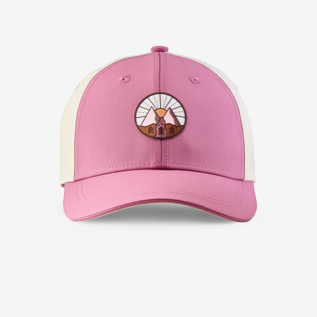 Kids Girls Hiking Cap - MH100, 7-15 Years, Pink, No Color, large image number 6