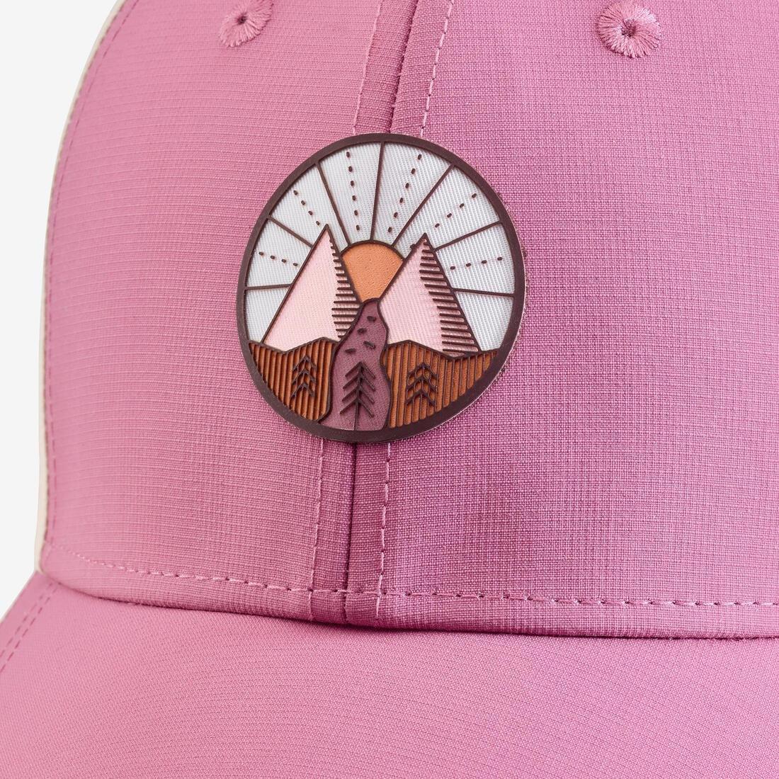 Kids Girls Hiking Cap - MH100, 7-15 Years, Pink, No Color, large image number 7