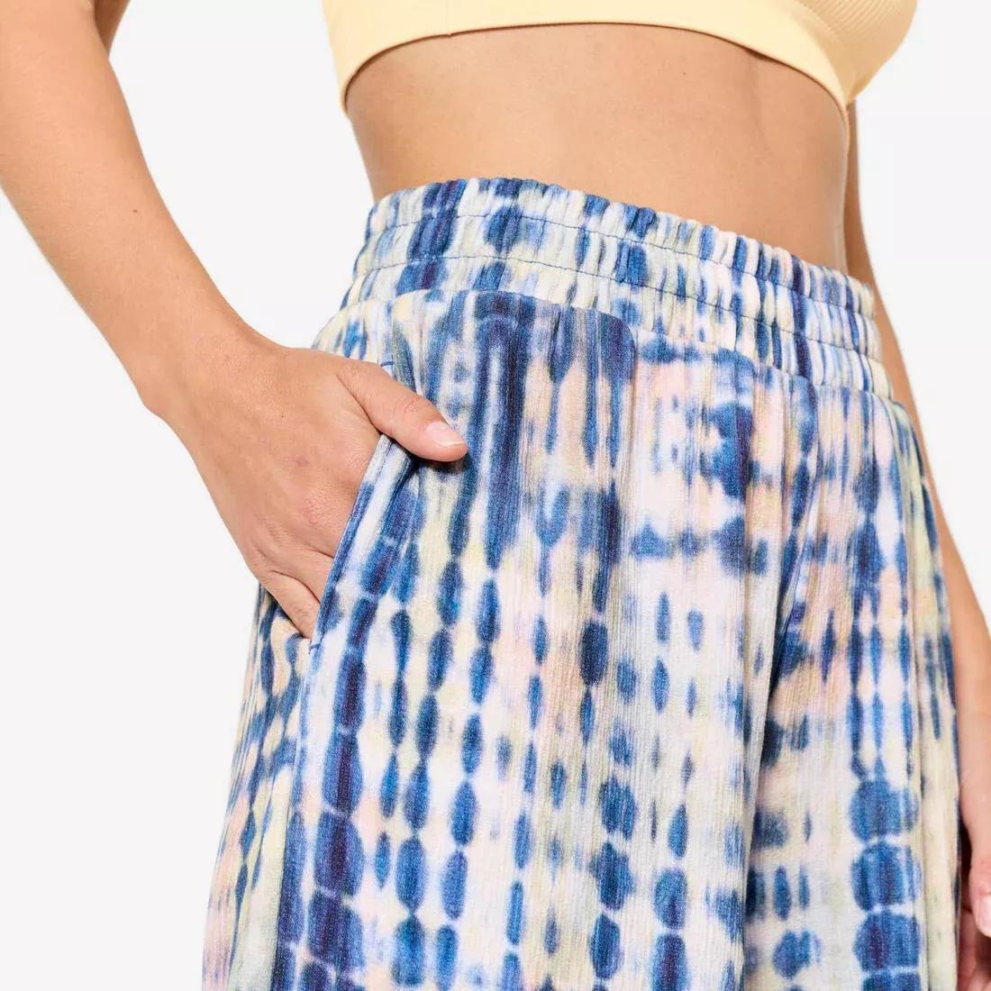 Women Yoga Retreat Bottoms, Blue, No Color, large image number 6