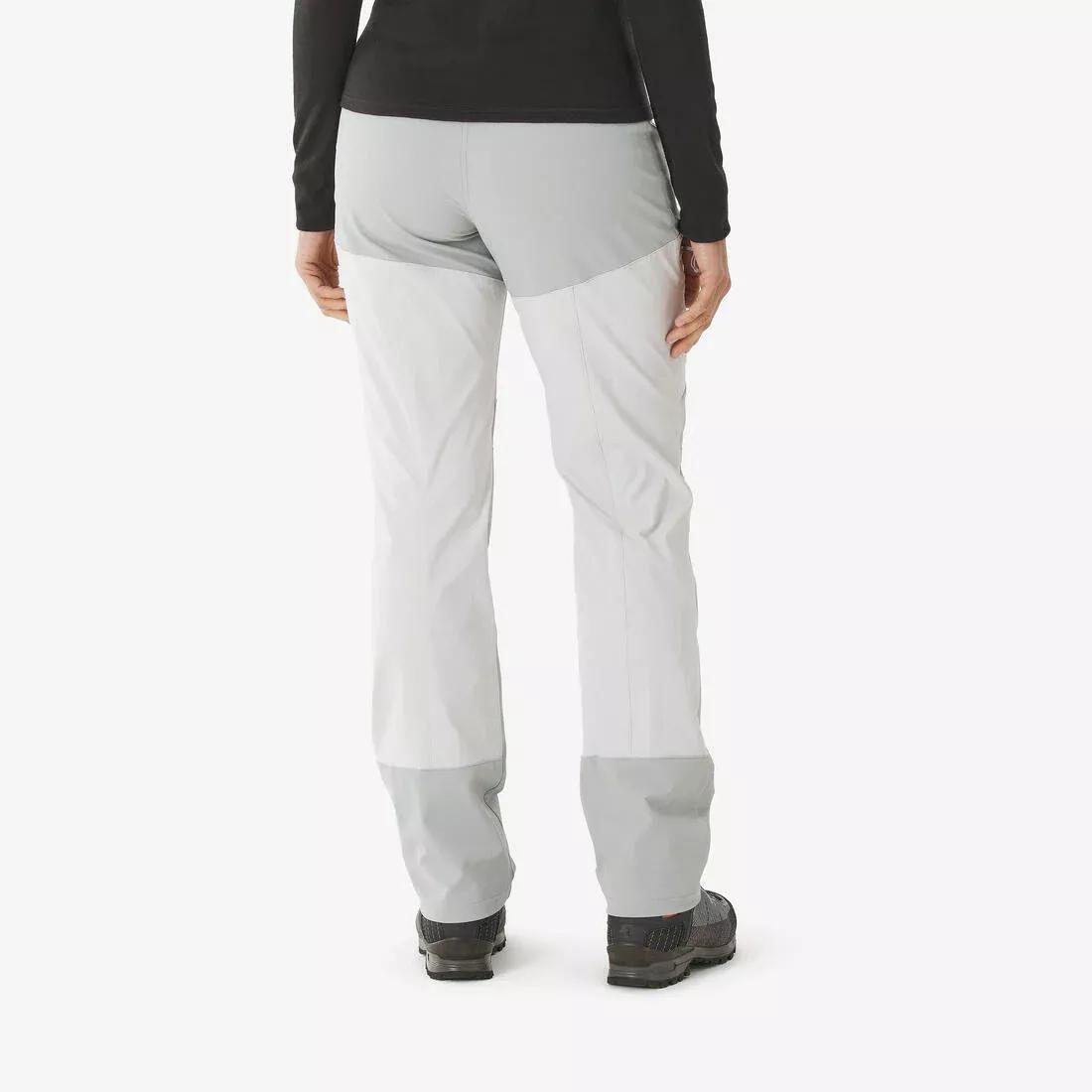 Women Mountain Trekking Resistant Trousers - MT500 V2, Grey, No Color, large image number 2